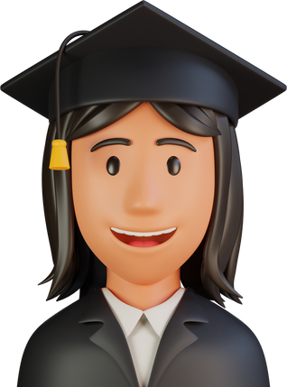 Female Student Graduation  3d Profession Avatar