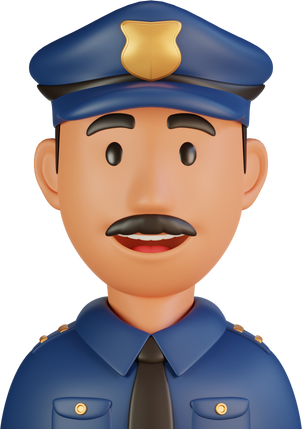 Police Officer 3d Profession Avatar